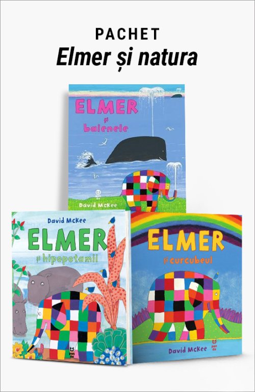 Pachet Elmer și natura - David McKee