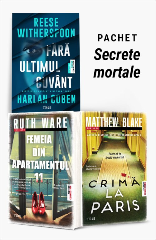 Pachet Secrete mortale - Reese Witherspoon, Harlan Coben, Ruth Ware, Matthew Blake